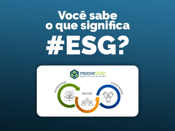 Você sabe o que significa #ESG?