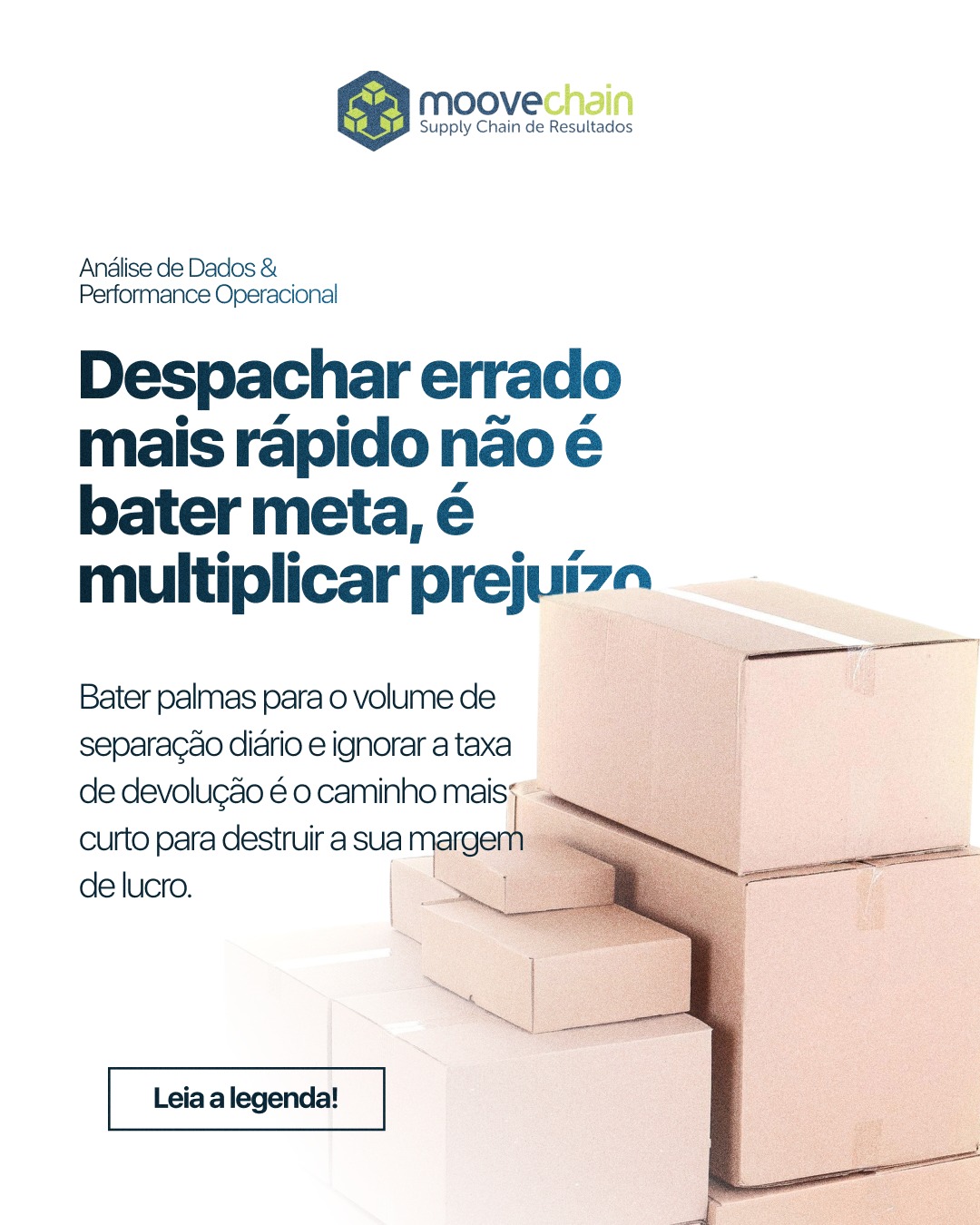 Despachar errado mais rápido não é bater meta. É multiplicar o prejuízo.

Cuidado com os indicadores de vaidade. 

Comemorar a alta velocidade de picking enquanto a taxa de devoluções por erro de separação explode é um erro primário. 

A verdadeira alta performance exige medir velocidade e precisão de forma cruzada (OTIF). Velocidade só é vantagem competitiva se for exata.

Como estão os indicadores da sua operação?

#AnaliseDeDados #OTIF #AltaPerformance #SupplyChain #MooveChain