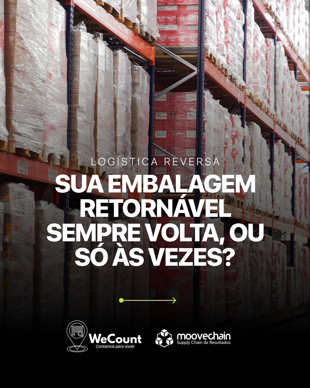 Sua embalagem retornável sempre volta, ou só às vezes?

Pallet, container, tambor, rack: cada unidade que sai sem rastreio é capital circulando fora da sua empresa sem data de retorno. E o custo não aparece numa única linha do balanço, ele se dissolve em reposições, perdas e controles que nunca fecham.

Rastreabilidade via QR Code muda essa equação. Saída registrada. Retorno confirmado. Estado de conservação documentado. A conciliação acontece automaticamente, sem depender de alguém ligando para o cliente perguntando onde está o ativo.

A MooveChain e o @wecountapp  fecham o ciclo da logística reversa com dado. Não com sorte.

Acesse o link na bio e fale com um especialista.
#LogísticaReversa #EmbalagensRetornáveis #AtivoLogístico #Rastreabilidade #WeCount #MooveChain #SupplyChain #GestãoCircular