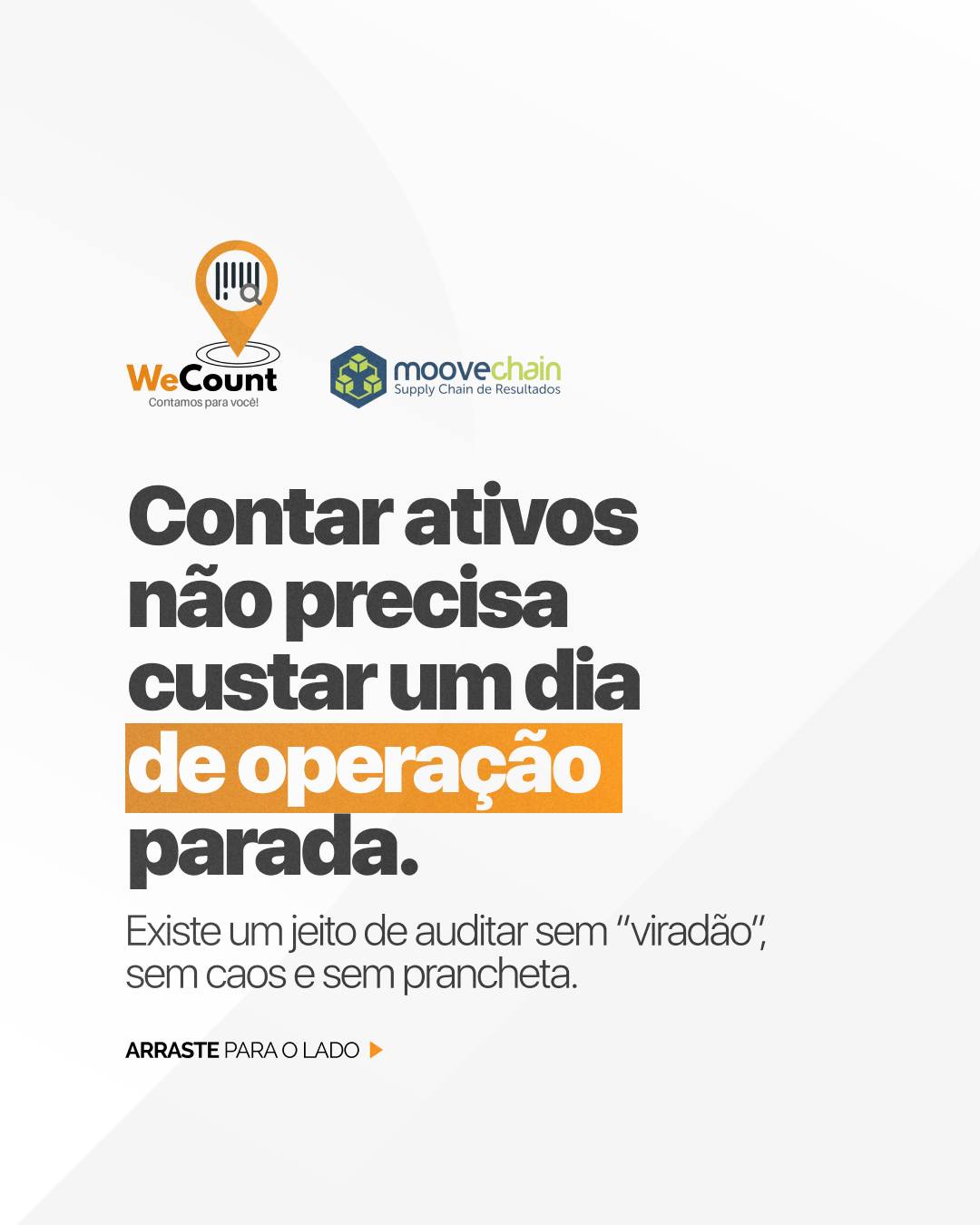 Parar a operação para contar ativos é admitir que você perdeu o
controle dela.

O "viradão de inventário" não é tradição, é sintoma. Quando a
contagem vira emergência anual, os erros acumulados aparecem
todos de uma vez, com a operação parada e a equipe no limite.
A contagem cíclica resolve isso na raiz: o estoque é auditado por
partes, ao longo do ano, sem interromper a rotina. Cada ativo
identificado por QR Code, geolocalizado e fotografado em campo.
Os dados chegam conciliados em tempo real, não digitados depois
com prancheta.

Com os auditores MooveChain e o WeCount, inventário deixa de
ser crise e passa a ser processo.

Acesse o link na bio e fale com um especialista.

#Inventário #ContagemCíclica #AtivoFixo #AtivoLogístico
#WeCount #MooveChain #SupplyChain #GestãoDeAtivos